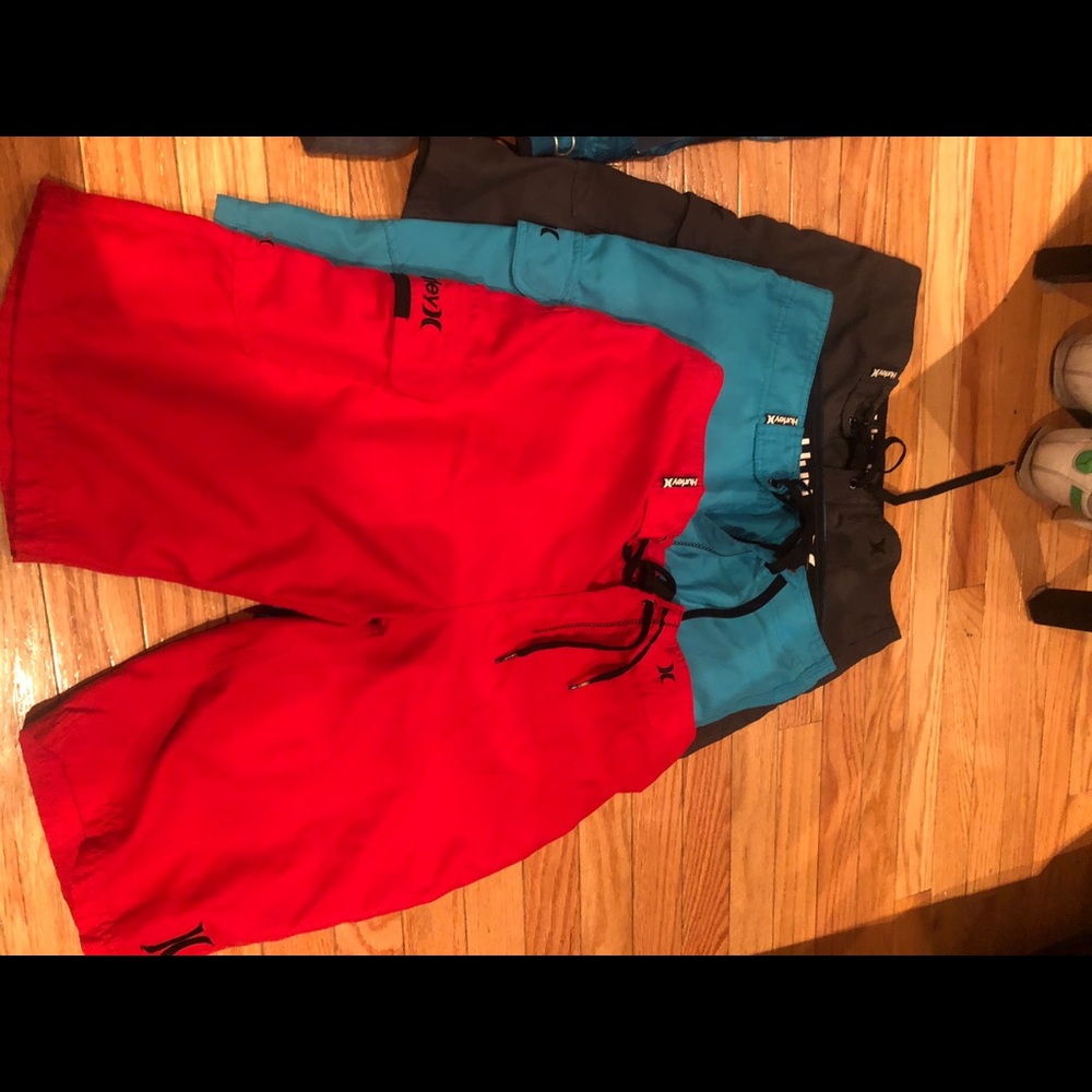 7 shorts. Hurley, Oakley old navy, and Trunks.